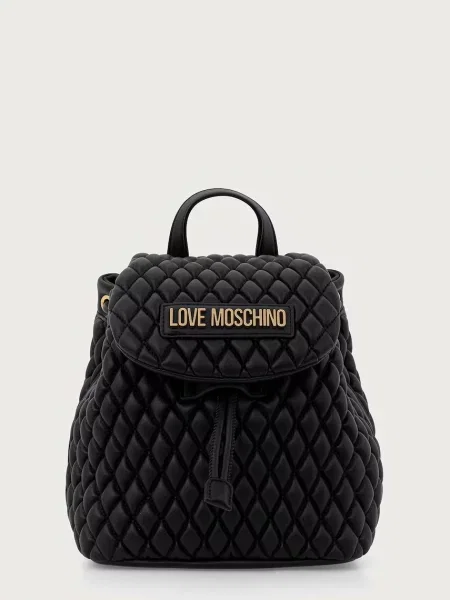 Love Moschino rucsac pentru femei cu imitație de piele negru