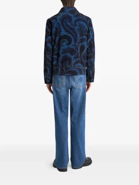 Geacă Etro cu imagine cu model paisley albastru