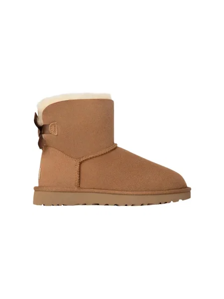 Pantofi Ugg cu funde alb