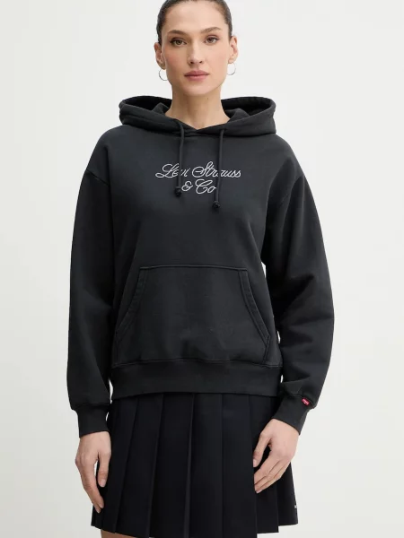 Levi's bluza z kapturem gładka szary