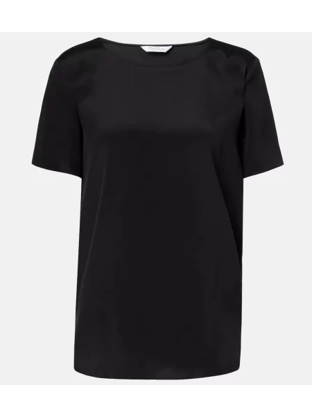 Top Max Mara de mătase negru
