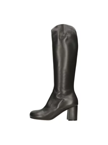Botki Dries Van Noten skórzane zielone
