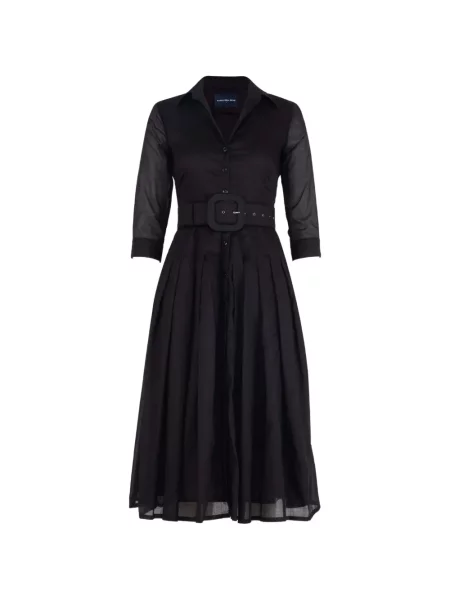 Cu centură rochie midi Samantha Sung negru