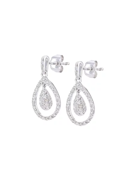 DIAMANT LETERNEL Náušnice strieborná