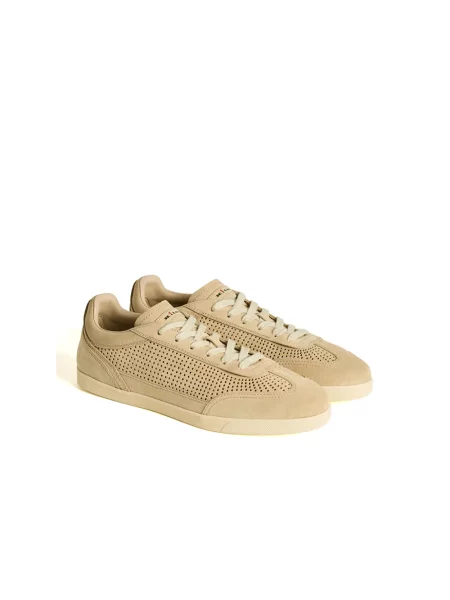 Sneakersy Kiton skórzane brązowe