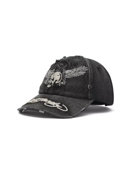 Ed Hardy Șapcă crem / gri metalic negru