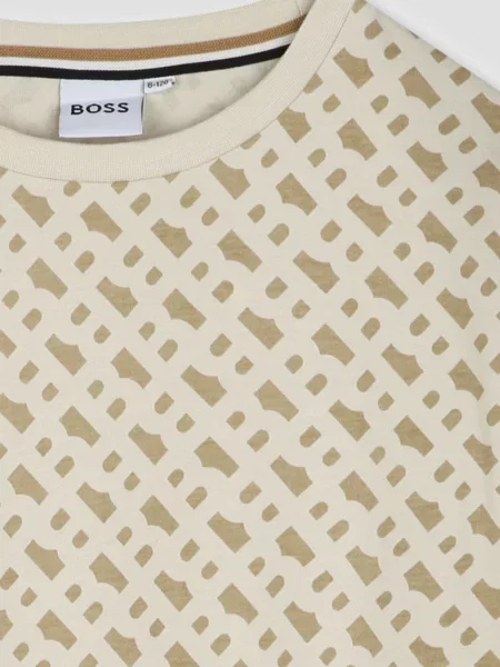 Детская футболка Boss бежевая