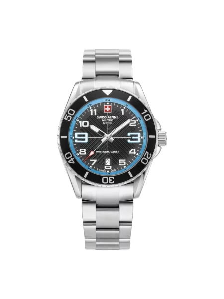 Lniany zegarek Swiss Alpine Military szary