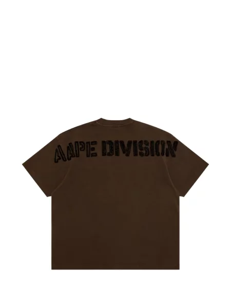 Tricou Aape By A Bathing Ape cu autograf maro