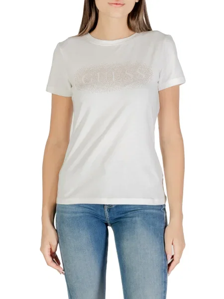 Tricou Guess Active scurt alb