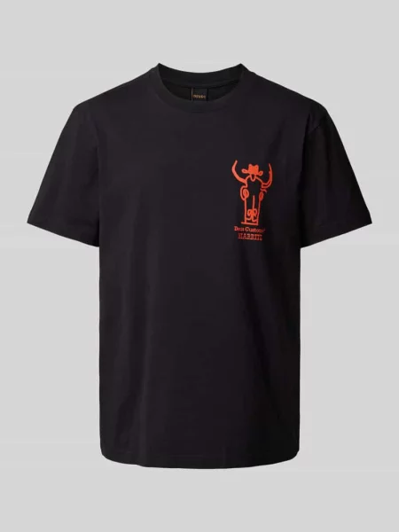 T-shirt z nadrukiem z logo model ‘Showdown’ Deus Ex Machina czarna