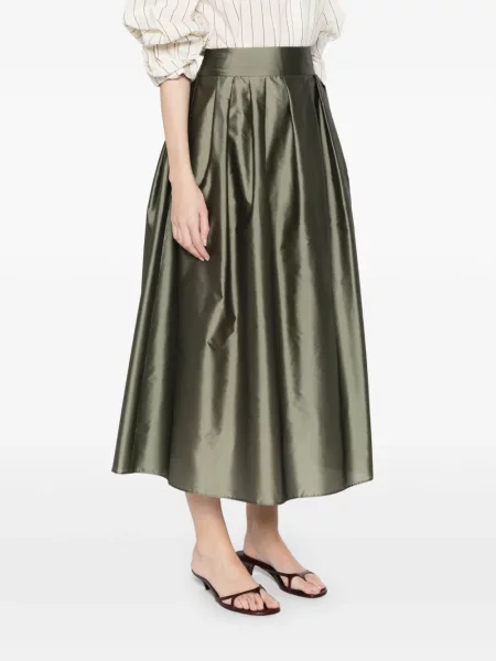 Fusta plisata 's Max Mara plisată verde