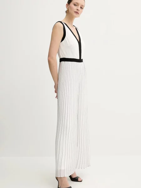 Комбінезон Morgan PLISMA декольте трикутник PLISMA білий