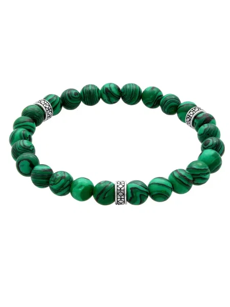 KUZZOI Zapestnica temno / srebrna zelena