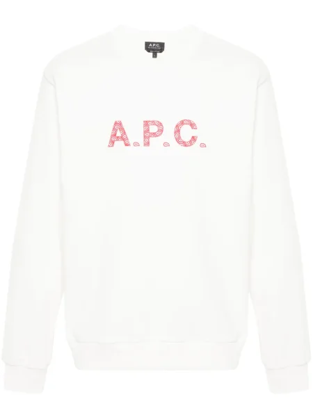 Hanorac A.p.c. cu imagine alb
