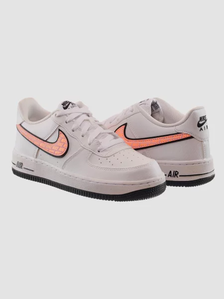 Кожаные кроссовки Nike Air Force 1 бежевые