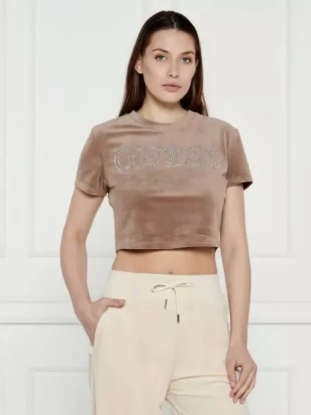 GUESS ACTIVE Blúz COUTURE | Cropped Fit bézs