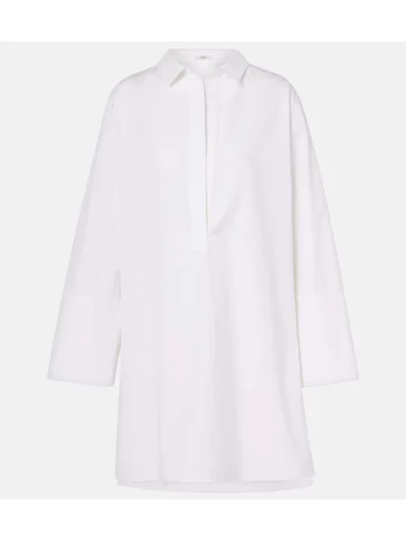 Tunică Fforme din poplin alb
