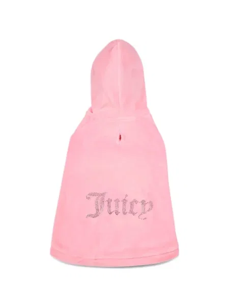 Суичър с качулка Juicy Couture розово