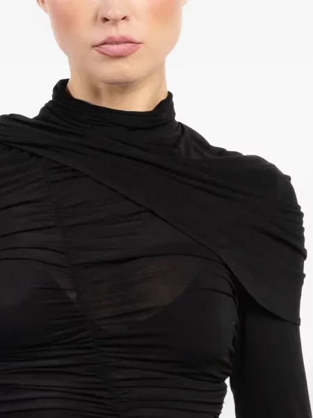Top Magda Butrym drapat negru