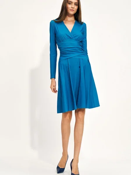 Rochie maxi Nife albastru