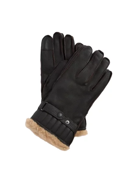 Rękawiczki Barbour brązowe