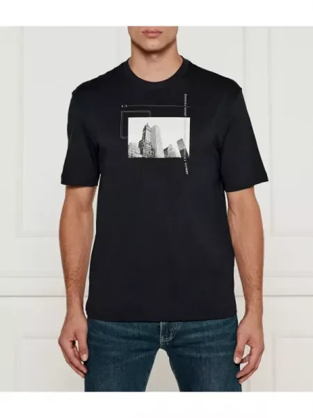 Armani Exchange Tricou negru