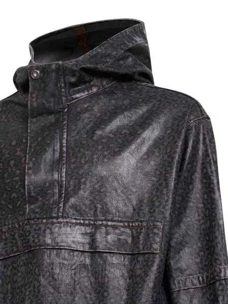 Puntíkatá bunda Pdf s potiskem černá