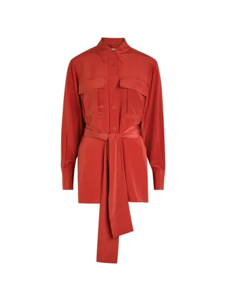 Cămașă Joseph din crep roșu