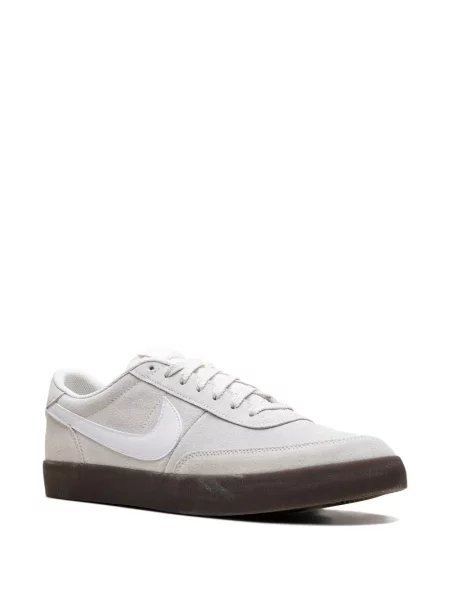 Sneakerși Nike Air Force 1 alergare din piele de căprioară cu bretele gri