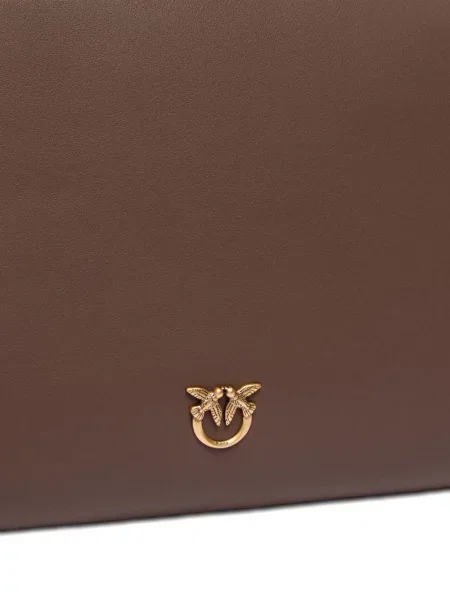 Geanta de piele Pinko din piele maro