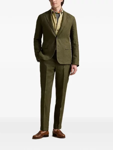 Odgovarati majica Polo Ralph Lauren s čipkom s izlizanim efektom zelena