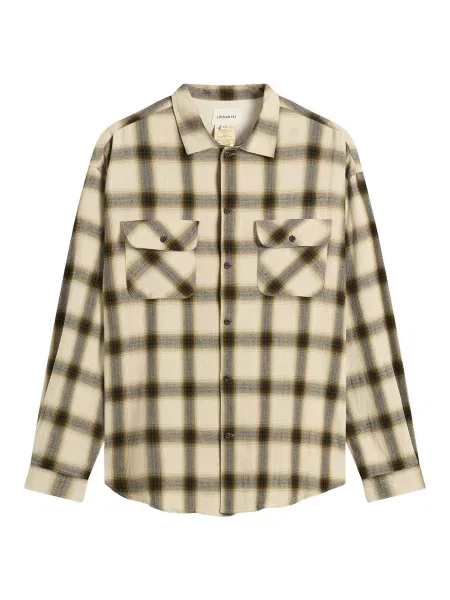 Koszula Khakis w kratę beżowa