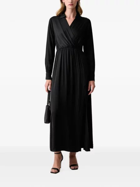 Rochie maxi Fracomina plic negru