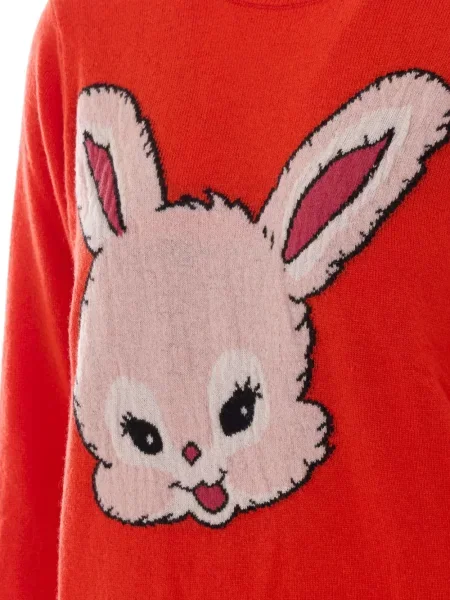 Pulover Essentiel Antwerp cu broderie roșu