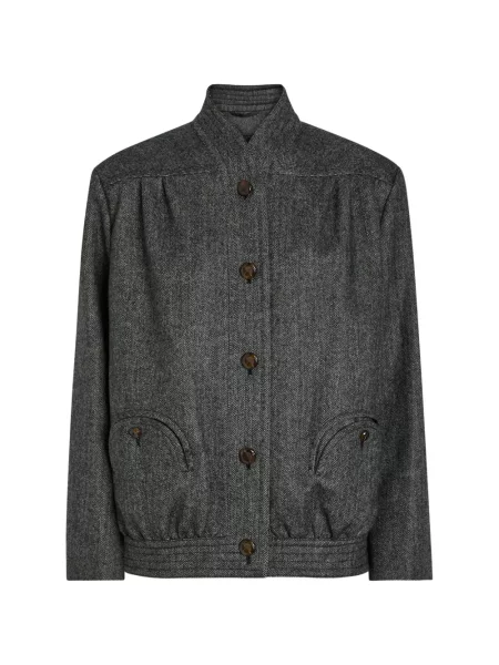 Geacă Blazé Milano cu model herringbone gri