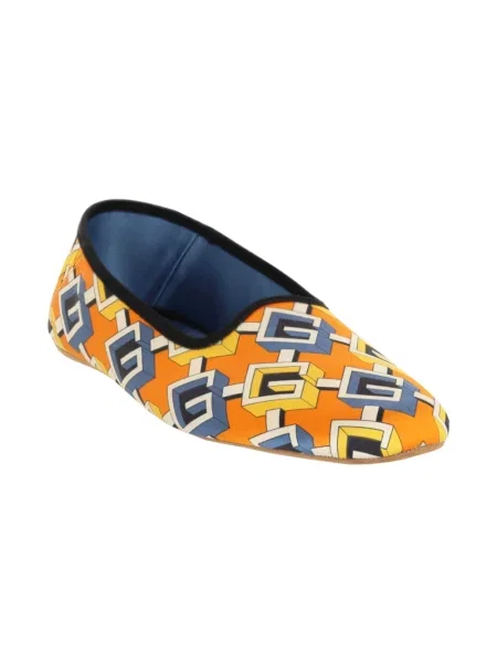 Półbuty Gucci skórzane żółte