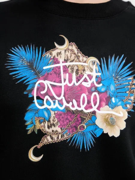 Свитер Just Cavalli с принтом черный