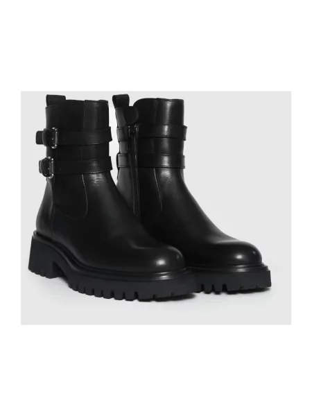 Buty do kostki Guglielmo Rotta skórzane czarne