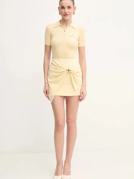 Спідниця Elisabetta Franchi mini олівець жовтий