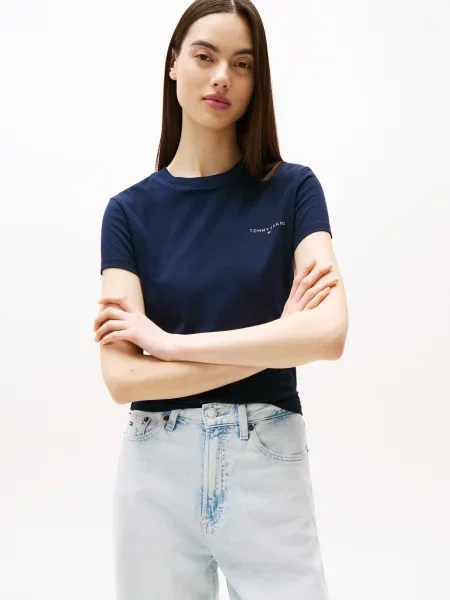 Tommy Jeans Tričko námornícka modrá