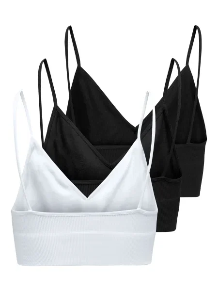 ONLY Sutien Vicky negru alb