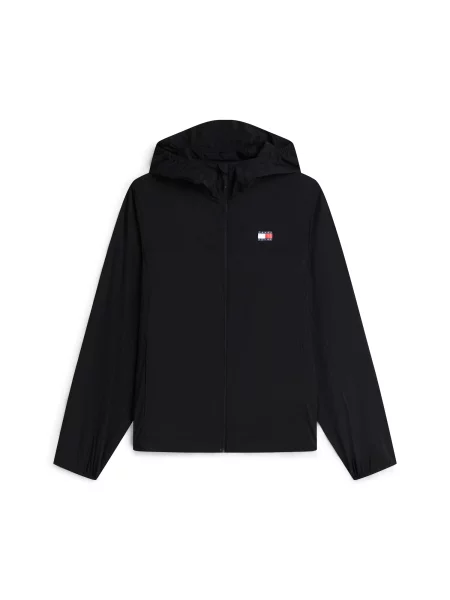 Tommy Jeans Geacă de primăvară-toamnă Tommy Badge Ripstop Slim' negru