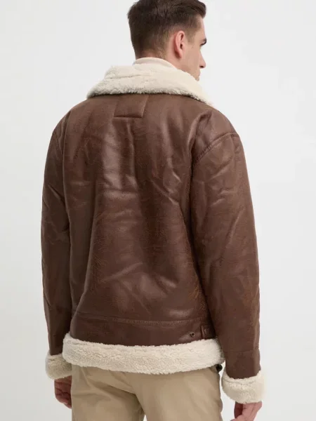 Alpha Industries rövid kabát B3 FL barna