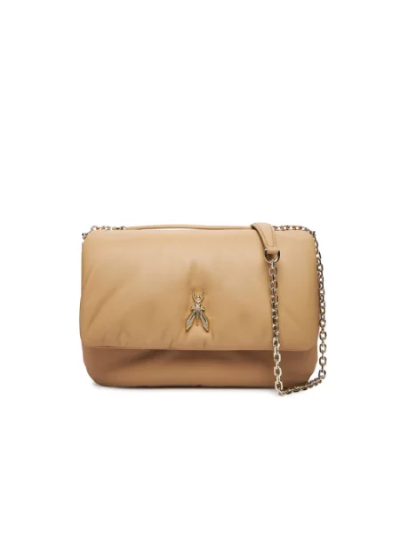 Torebka Patrizia Pepe skórzana beżowa