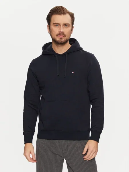 Palton Tommy Hilfiger din material terry alb