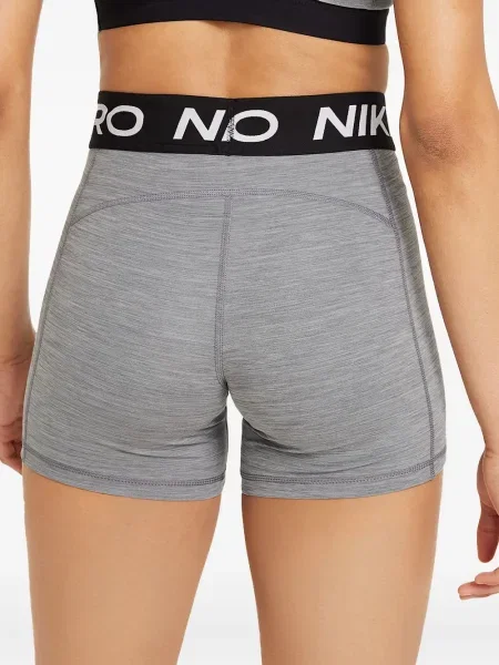 Pantaloni scurți Nike alergare cu talie înaltă în carouri albastru