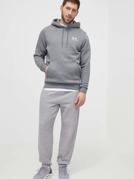 Under Armour hanorac cu glugă bărbătesc din Essential Fleece gri