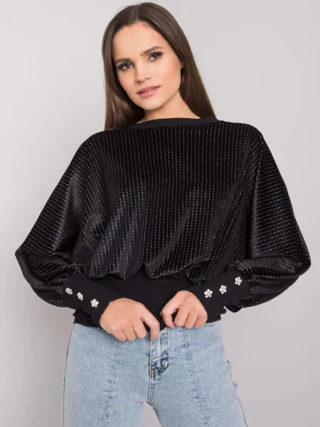 Bluză Fashionhunters negru