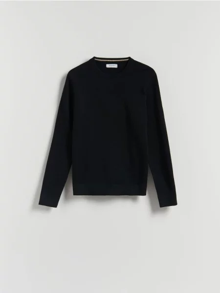 Reserved Pulover din structurat negru